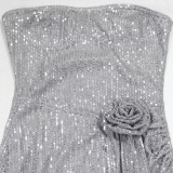 Sequin Tube Tops Party Dress CYA-901556