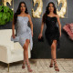 Sequin Tube Tops Party Dress CYA-901556