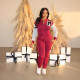 Letter Print Sport Padded Two-piece Pants Set SFY-622