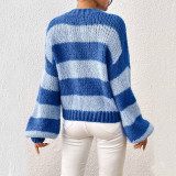 Long Sleeve Color Block Sweater GDAM-7193