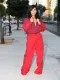 Long Sleeve Zipper Patchwork Pants Suit MIL-120