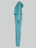 Solid Color Long Sleeve Hoodies Pans Suit MIL-114