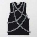 Irregular Hot Drill Mini Dress NY-3337