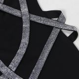 Irregular Hot Drill Mini Dress NY-3337