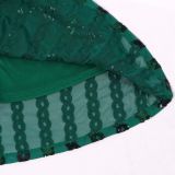 Plus Size Sequin Slim Maxi Dress NY-3355