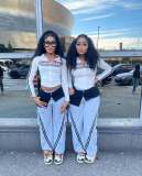 Pre Order: About 7 work days shipping Letter Print Contrast Color Jackets YUEM-800802