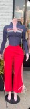 Pre Order: About 7 work days shipping Letter Print Contrast Color Jackets YUEM-800802