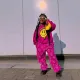 Kids Grils Print Long Sleeve Sweatshirt Pants Suit GYAY-8113