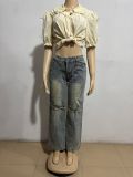 Fashion Vintage Casual Straight Jeans GAKF-41204