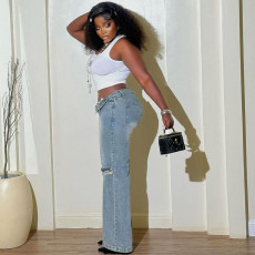 Fashion Vintage Casual Straight Jeans GAKF-41204