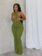 Slim Lace Up Backless Sexy Flared Jumpsuit YWXS-XS-XSL44735
