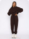 Padded Sports Loose Hooded Drawstring Pants Set MIL-136