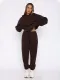 Padded Sports Loose Hooded Drawstring Pants Set MIL-136