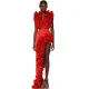 Deep V Sexy One-piece Swimsuit And Skirt Suit CYZY-11319