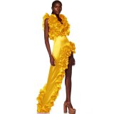 Deep V Sexy One-piece Swimsuit And Skirt Suit CYZY-11319