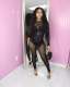 Pre Order: About 7 work days shipping Sexy Long Sleeve Mesh Jumpsuit YUEM-2025005