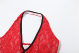 Sexy Halterneck Backless Tops And Pants Suit XEF-K24S59254