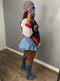 Fashion Letter Zipper Casual Sweater Coat YWXS-XS-XSL502