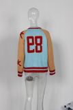 Fashion Letter Zipper Casual Sweater Coat YWXS-XS-XSL502