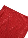 Sexy Sequin Sling Vest Split Skirt 2 Piece Set AIL-306