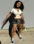 Color Block Short Sleeve Sport 2 Piece Shorts Set CH-25011