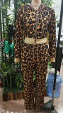 Leopard Print Hooded BFF 2 Piece Set GBGF-5055