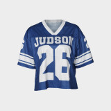 Casual Printed Sports Loose T-shirt YWXS-XS-XS5174