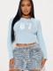 Fashion Sport Print Long Sleeve T Shirt YWXS-XS-XSL44779