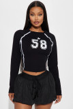 Fashion Sport Print Long Sleeve T Shirt YWXS-XS-XSL44779