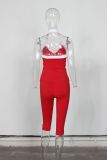 Halterneck Tank Top Skinny Mid-Length Pants Set YWXS-XS-XS5205