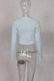Fashion Sport Print Long Sleeve T Shirt YWXS-XS-XSL44779