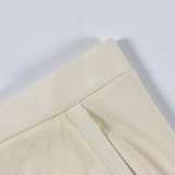 Solid Color Casual Long Sleeve Skirt 2 Piece Set YWXS-XS-XS5245