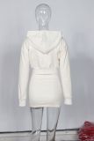 Solid Color Casual Long Sleeve Skirt 2 Piece Set YWXS-XS-XS5245