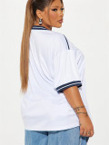 Print Sport Short Sleeve Loose T Shirt YWXS-XS-XSL44783