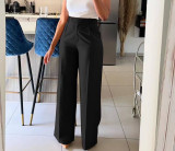 Solid Color Loose Straight Pants LSD-2314