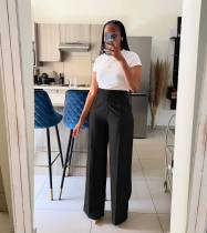 Solid Color Loose Straight Pants LSD-2314