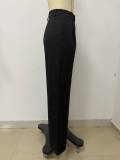 Solid Color Loose Straight Pants LSD-2314