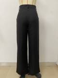 Solid Color Loose Straight Pants LSD-2314