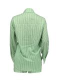 Stripe Print Shirt Shorts Two Piece Set GLF-10085
