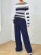 Stripe Print Long Sleeve Loungewear Pants Set GLF-10002 