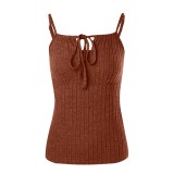 Solid Color Halterneck Tight Tank Tops GYZY-6661