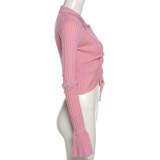 Solod Color Long Sleeve Sweater Tops GCNF-0195