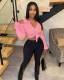 Solod Color Long Sleeve Sweater Tops GCNF-0195