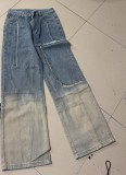 Gradient Patchwork Casual Jeans GAKF-50101