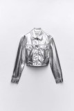 PU Leather Lapel Jacket Coats YUMT-YMT118
