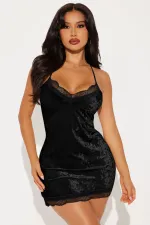 Sexy Lace Patchwork Sling Mini Dress YD-020