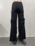 Fashion Washed Hot Drill Hollow Out Jeans OD-8715
