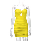 Sexy Backless Tie Up Tube Tops Dress YMYF-9230