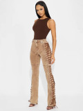 Fashion Bandage Drawstring Jeans YRST-R072