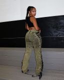 Fashion Bandage Drawstring Jeans YRST-R072
